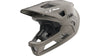 Casque VTT intégral enfant Abus Youdrop FF couleur taupe vue de profil avec mentonnière amovible