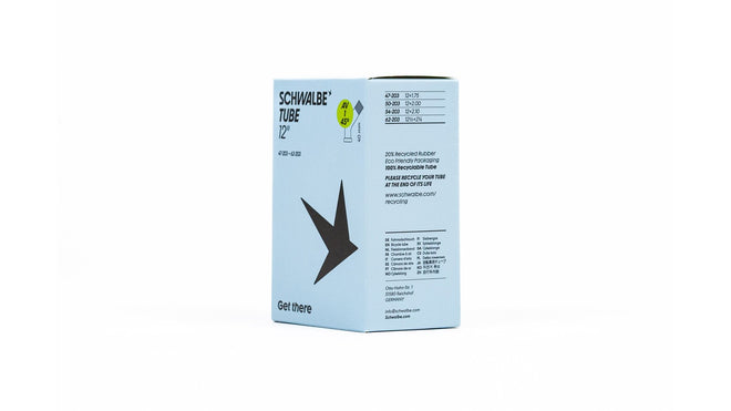 Chambre a air Schwalbe 12 5 pouces avec valve coudee 45 degres type Schrader 35 mm pour velo enfant