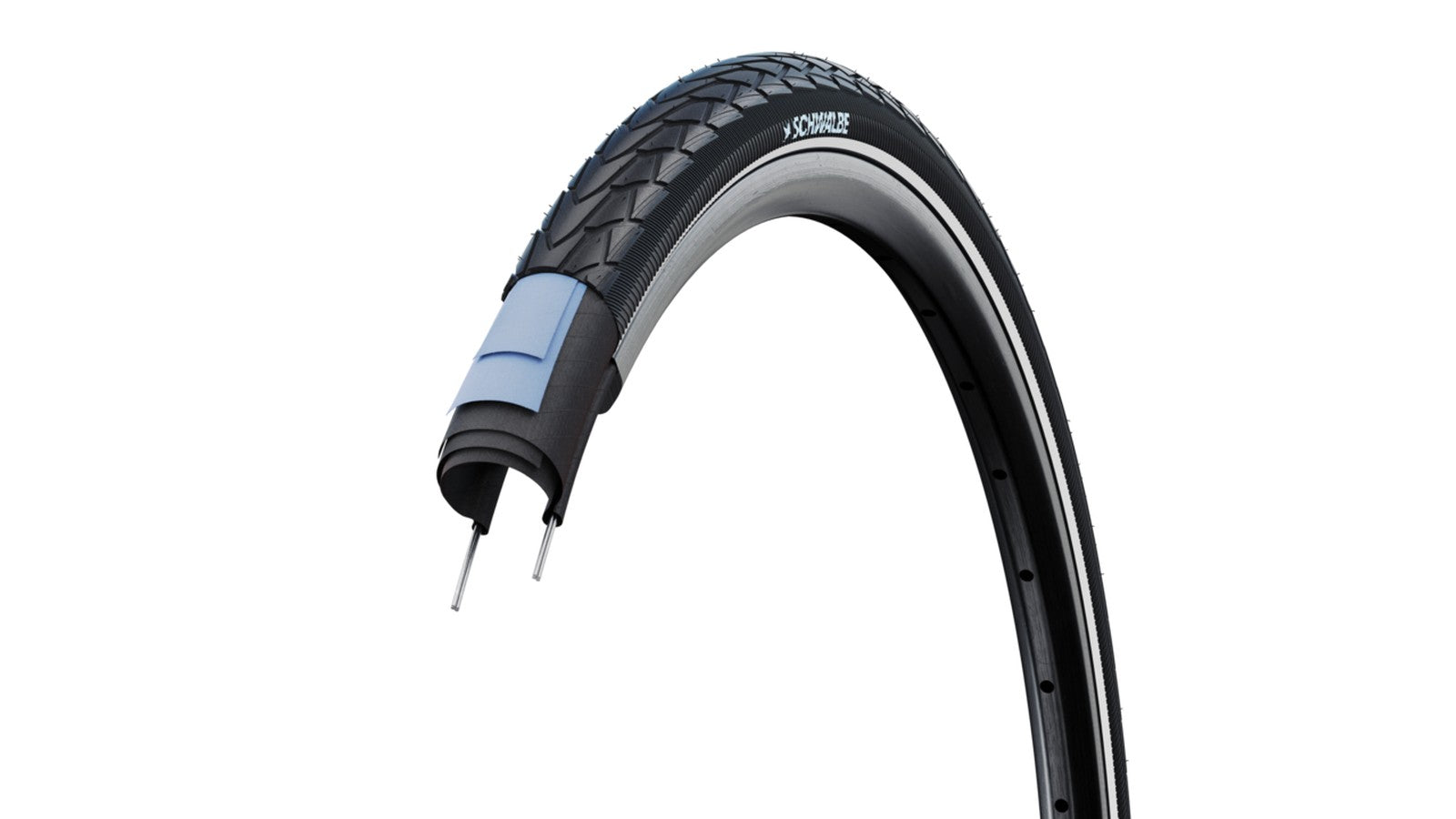 Pneu Schwalbe Marathon Racer 26 pouces avec gomme Addix et protection RaceGuard pour une performance optimale